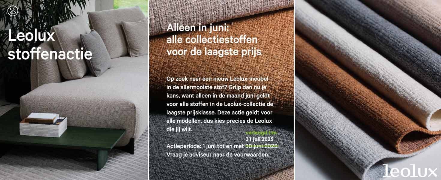 Leolux stoffenactie designmeubelen Lineo Profita